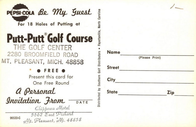 Golf Center (Putt-Putt Golf) - Vintage Postcard